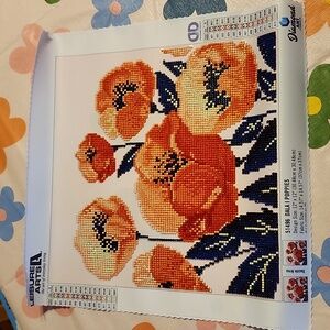 Diamond Dotz diamond painting- Poppies